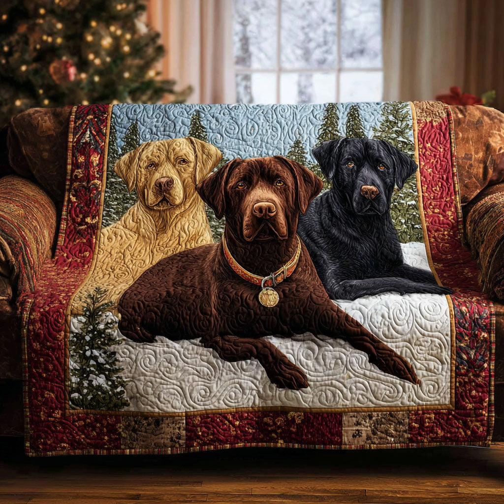 Pikowana narzuta na sofę „Labrador Retriever”