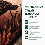 Dekoracyjny dywan – elegancki i trwały, z antypoślizgowym spodem.