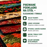 Pikowane podkładki na stół – eleganckie i trwałe.