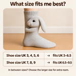 Cuddle socks rabbit size guide