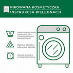 Instrukcja pielęgnacji pikowanej kosmetyczki.